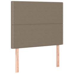 vidaXL Cabeceros 2 unidades de tela gris taupe 90x5x78/88 cm