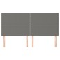 vidaXL Cabeceros 4 unidades de tela gris oscuro 80x5x78/88 cm vidaXL Cabeceros 4 unidades de tela gris oscuro 80x5x78/88 cm