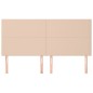vidaXL Cabeceros 4 unidades cuero sintético capuchino 100x5x78/88 cm vidaXL Cabeceros 4 unidades cuero sintético capuchino 100x5x78/88 cm
