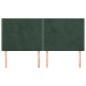 vidaXL Cabeceros 4 unidades de terciopelo verde oscuro 80x5x78/88 cm vidaXL Cabeceros 4 unidades de terciopelo verde oscuro 80x5x78/88 cm