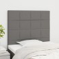 vidaXL Cabeceros 2 unidades de tela gris oscuro 80x5x78/88 cm vidaXL Cabeceros 2 unidades de tela gris oscuro 80x5x78/88 cm
