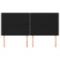 vidaXL Cabeceros 4 unidades de tela negro 100x5x78/88 cm vidaXL Cabeceros 4 unidades de tela negro 100x5x78/88 cm