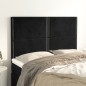 vidaXL Cabeceros 4 unidades terciopelo negro 72x5x78/88 cm vidaXL Cabeceros 4 unidades terciopelo negro 72x5x78/88 cm