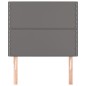 vidaXL Cabeceros 2 unidades de cuero sintético gris 80x5x78/88 cm vidaXL Cabeceros 2 unidades de cuero sintético gris 80x5x78/88 cm