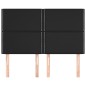 vidaXL Cabeceros 4 unidades cuero sintético negro 72x5x78/88 cm vidaXL Cabeceros 4 unidades cuero sintético negro 72x5x78/88 cm