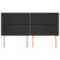 vidaXL Cabeceros 4 unidades de cuero sintético negro 90x5x78/88 cm vidaXL Cabeceros 4 unidades de cuero sintético negro 90x5x78/88 cm
