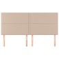 vidaXL Cabeceros 4 unidades cuero sintético capuchino 100x5x78/88 cm vidaXL Cabeceros 4 unidades cuero sintético capuchino 100x5x78/88 cm