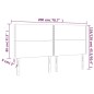 vidaXL Cabeceros 4 unidades cuero sintético capuchino 100x5x78/88 cm vidaXL Cabeceros 4 unidades cuero sintético capuchino 100x5x78/88 cm