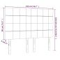 vidaXL Cabeceros 4 unidades tela gris claro 72x5x78/88 cm
