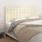 vidaXL Cabeceros 4 unidades cuero sintético color crema 90x5x78/88cm