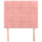 vidaXL Cabeceros 2 unidades de terciopelo rosa 100x5x78/88 cm vidaXL Cabeceros 2 unidades de terciopelo rosa 100x5x78/88 cm