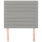 vidaXL Cabeceros 2 unidades de tela gris claro 100x5x78/88 cm vidaXL Cabeceros 2 unidades de tela gris claro 100x5x78/88 cm
