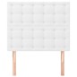vidaXL Cabeceros 2 unidades de cuero sintético blanco 100x5x78/88 cm vidaXL Cabeceros 2 unidades de cuero sintético blanco 100x5x78/88 cm
