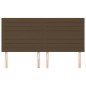 vidaXL Cabeceros 4 unidades de tela marrón oscuro 80x5x78/88 cm vidaXL Cabeceros 4 unidades de tela marrón oscuro 80x5x78/88 cm
