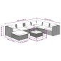 vidaXL Set muebles de jardín 8 piezas y cojines ratán sintético marrón vidaXL Set muebles de jardín 8 piezas y cojines ratán sintético marrón