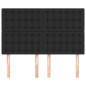 vidaXL Cabeceros 4 unidades cuero sintético negro 72x5x78/88 cm vidaXL Cabeceros 4 unidades cuero sintético negro 72x5x78/88 cm
