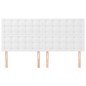 vidaXL Cabeceros 4 unidades de cuero sintético blanco 100x5x78/88 cm vidaXL Cabeceros 4 unidades de cuero sintético blanco 100x5x78/88 cm