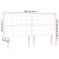 vidaXL Cabeceros 4 unidades de cuero sintético blanco 100x5x78/88 cm vidaXL Cabeceros 4 unidades de cuero sintético blanco 100x5x78/88 cm