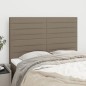 vidaXL Cabeceros 4 unidades tela gris taupe 72x5x78/88 cm vidaXL Cabeceros 4 unidades tela gris taupe 72x5x78/88 cm