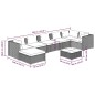 vidaXL Set sofás de jardín 8 piezas y cojines ratán sintético marrón vidaXL Set sofás de jardín 8 piezas y cojines ratán sintético marrón