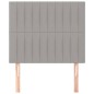 vidaXL Cabeceros 2 unidades de tela gris claro 90x5x78/88 cm vidaXL Cabeceros 2 unidades de tela gris claro 90x5x78/88 cm