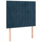 vidaXL Cabeceros 2 unidades de terciopelo azul oscuro 100x5x78/88 cm vidaXL Cabeceros 2 unidades de terciopelo azul oscuro 100x5x78/88 cm