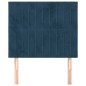 vidaXL Cabeceros 2 unidades de terciopelo azul oscuro 100x5x78/88 cm vidaXL Cabeceros 2 unidades de terciopelo azul oscuro 100x5x78/88 cm