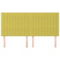 vidaXL Cabeceros 4 unidades de tela verde 100x5x78/88 cm