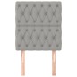 vidaXL Cabeceros 2 unidades de tela gris claro 80x7x78/88 cm vidaXL Cabeceros 2 unidades de tela gris claro 80x7x78/88 cm