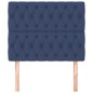 vidaXL Cabeceros 2 unidades de tela azul 90x7x78/88 cm vidaXL Cabeceros 2 unidades de tela azul 90x7x78/88 cm