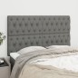 vidaXL Cabeceros 4 unidades de tela gris oscuro 80x7x78/88 cm vidaXL Cabeceros 4 unidades de tela gris oscuro 80x7x78/88 cm