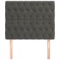 vidaXL Cabeceros 2 unidades de terciopelo gris oscuro 100x7x78/88 cm vidaXL Cabeceros 2 unidades de terciopelo gris oscuro 100x7x78/88 cm