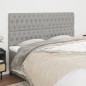 vidaXL Cabeceros 4 unidades de tela gris claro 90x7x78/88 cm vidaXL Cabeceros 4 unidades de tela gris claro 90x7x78/88 cm