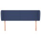 vidaXL Cabecero de tela azul 103x23x78/88 cm
