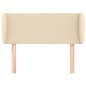 vidaXL Cabecero de tela color crema 83x23x78/88 cm vidaXL Cabecero de tela color crema 83x23x78/88 cm