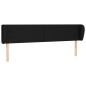vidaXL Cabecero de tela negro 203x23x78/88 cm vidaXL Cabecero de tela negro 203x23x78/88 cm