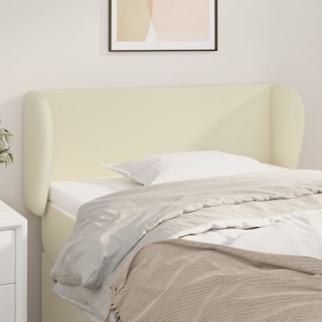 vidaXL Cabecero de cuero sintético color crema 103x23x78/88 cm