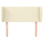 vidaXL Cabecero de cuero sintético color crema 103x23x78/88 cm vidaXL Cabecero de cuero sintético color crema 103x23x78/88 cm