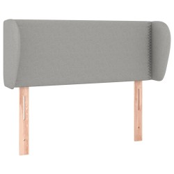 vidaXL Cabecero de tela gris claro 93x23x78/88 cm