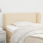 vidaXL Cabecero de tela color crema 103x23x78/88 cm vidaXL Cabecero de tela color crema 103x23x78/88 cm
