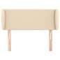 vidaXL Cabecero de tela color crema 103x23x78/88 cm vidaXL Cabecero de tela color crema 103x23x78/88 cm