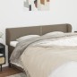 vidaXL Cabecero de tela gris taupe 203x23x78/88 cm vidaXL Cabecero de tela gris taupe 203x23x78/88 cm