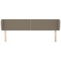 vidaXL Cabecero de tela gris taupe 203x23x78/88 cm vidaXL Cabecero de tela gris taupe 203x23x78/88 cm