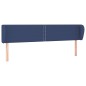vidaXL Cabecero de tela azul 203x23x78/88 cm vidaXL Cabecero de tela azul 203x23x78/88 cm