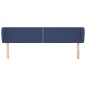 vidaXL Cabecero de tela azul 203x23x78/88 cm vidaXL Cabecero de tela azul 203x23x78/88 cm