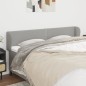 vidaXL Cabecero de tela gris claro 183x23x78/88 cm vidaXL Cabecero de tela gris claro 183x23x78/88 cm
