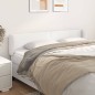 vidaXL Cabecero de cuero sintético blanco 203x23x78/88 cm vidaXL Cabecero de cuero sintético blanco 203x23x78/88 cm