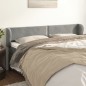 vidaXL Cabecero de terciopelo gris claro 203x23x78/88 cm vidaXL Cabecero de terciopelo gris claro 203x23x78/88 cm
