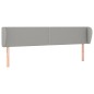 vidaXL Cabecero de tela gris claro 203x23x78/88 cm vidaXL Cabecero de tela gris claro 203x23x78/88 cm