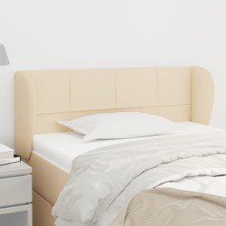 vidaXL Cabecero de tela color crema 83x23x78/88 cm